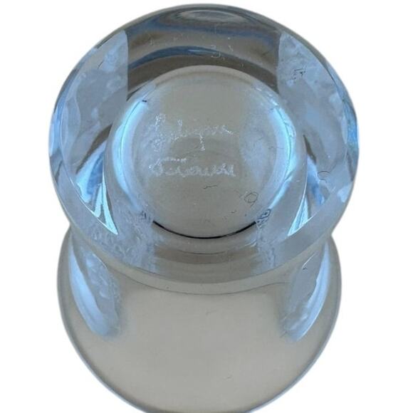 Lalique Les Enfants Signed Shot Glass Near Mint French Crystal Heirloom - Picture 4 of 4